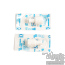 Two combi-stops in a sterile package