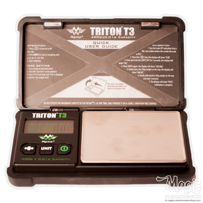 Triton T3 400 - 0,01 digitale weegschaal | Koop online - MagicMushroomsShop