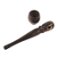 Ebbenhouten pijp 7 cm met afneembare kop