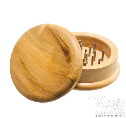 Wooden grinder for grinding your herbs and marihuana. Buy it now