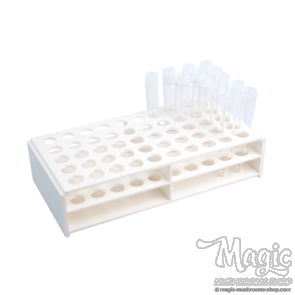 Test tube rack, holds 50 test tubes of with ⌀18mm