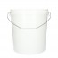 Bucket with metal handle