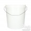 Bucket with metal handle