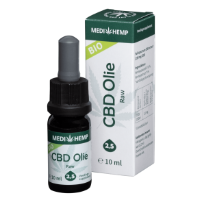 Medihemp RAW CBD Oil 2,5% |  Organic CBD Oil