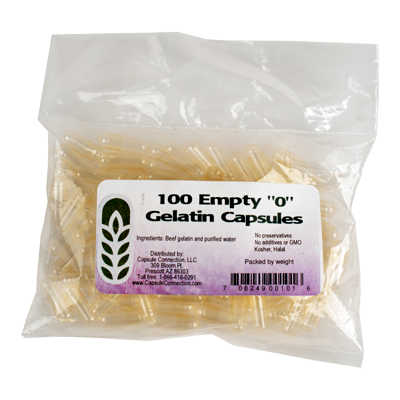 capsules empty gelatin size 0