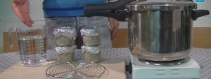 Pilzsubstrat im Schnellkochtopf sterilisieren