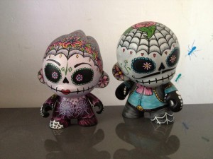 Psychedelische Kunst Muertify Munny Custom-Figur