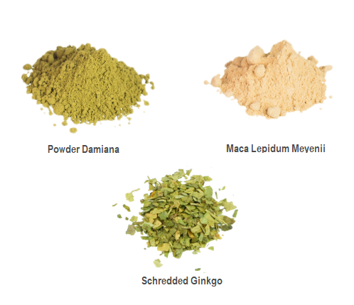 pflanzliche Aphrodisiaka Damiana, Maca und Ginkgo