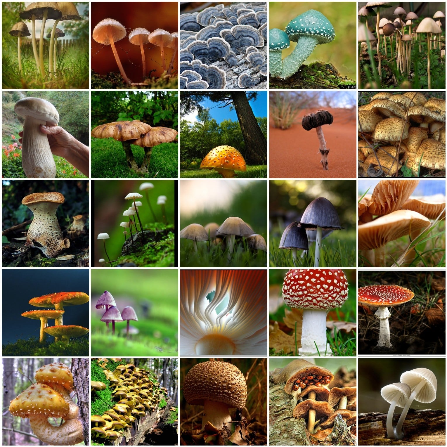 Zauberpilz-Arten