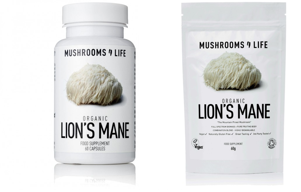Lion's-Mane-Kapseln und -Pulver