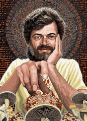 Porträt von Terence McKenna, Pionier der Psychedelik