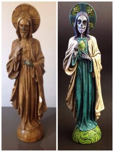 art psychédélique Muertify icône sacrée calavera