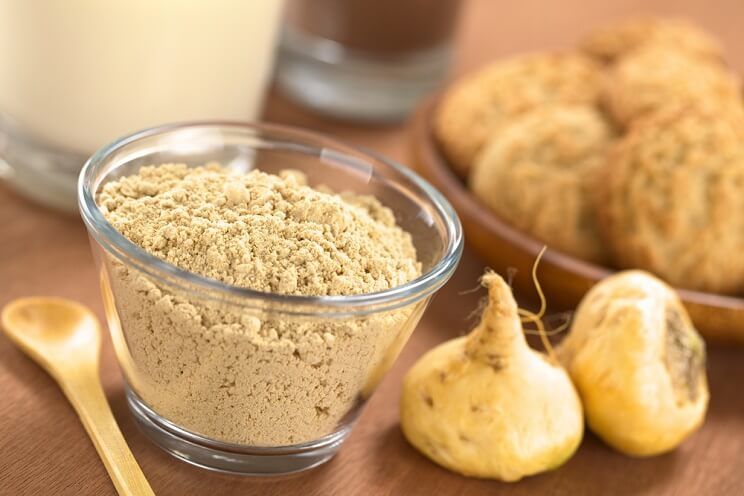 racine de maca en poudre, plante aphrodisiaque