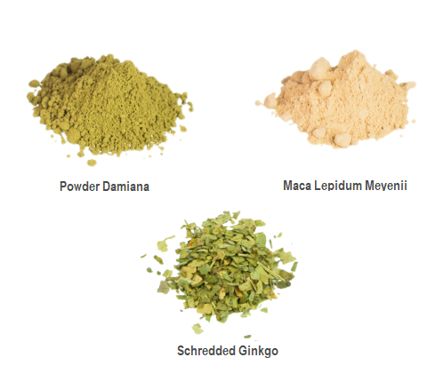 love herbs damiana, Maca and Ginkgo