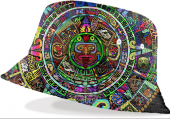 mayan bucket hat psychedelic