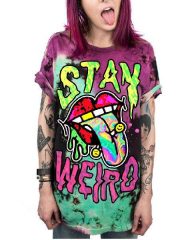 Stay weird psychedelic fashion