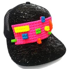 block trucker cap